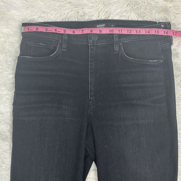 HUDSON Jeans Holly Washed Black Flare Denim Women’s Size 33 - Picture 11 of 14